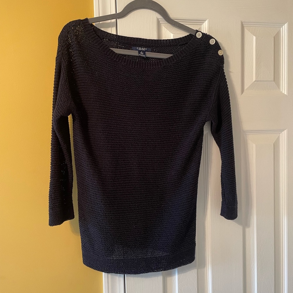 Chaps Navy Sweater
